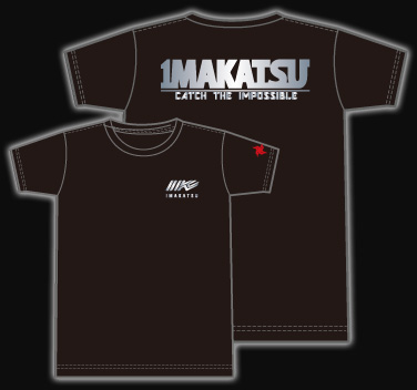 IK-307 IMAKATSU RACING T-SHIRT (1) ブラック×シルバー