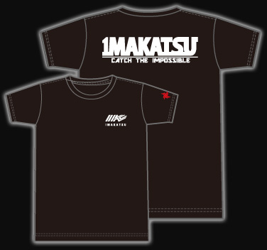 IK-307 IMAKATSU RACING T-SHIRT (3) ブラック×ホワイト