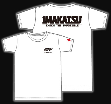 IK-307 IMAKATSU RACING T-SHIRT (4) ホワイト×ブラック