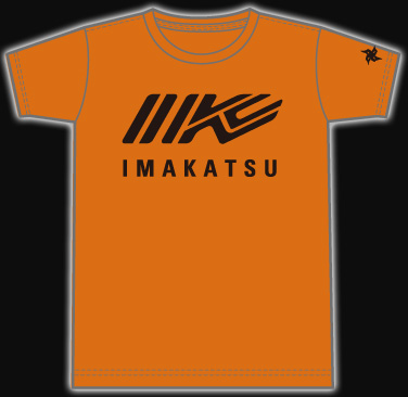 IK-308 IMAKATSU FRONT RACING T-SHIRT (6) オレンジ×ブラック